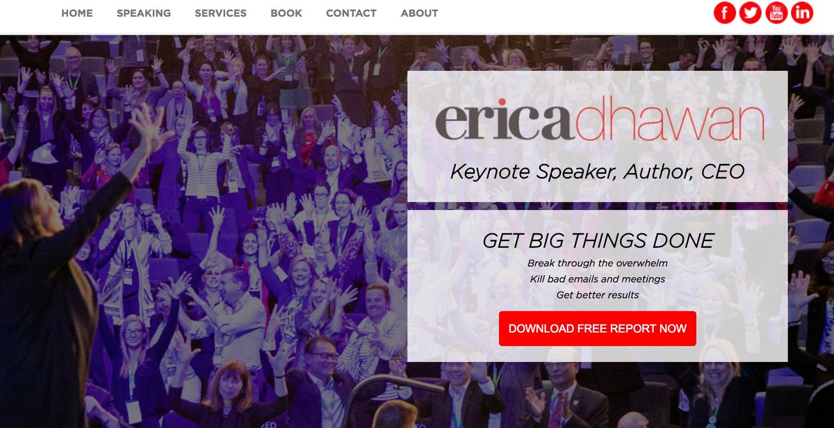 ericadhawan's tweet photo. My new speaking website is up - check it out! https://t.co/yrBUFek73a https://t.co/swoZ0sTxqF