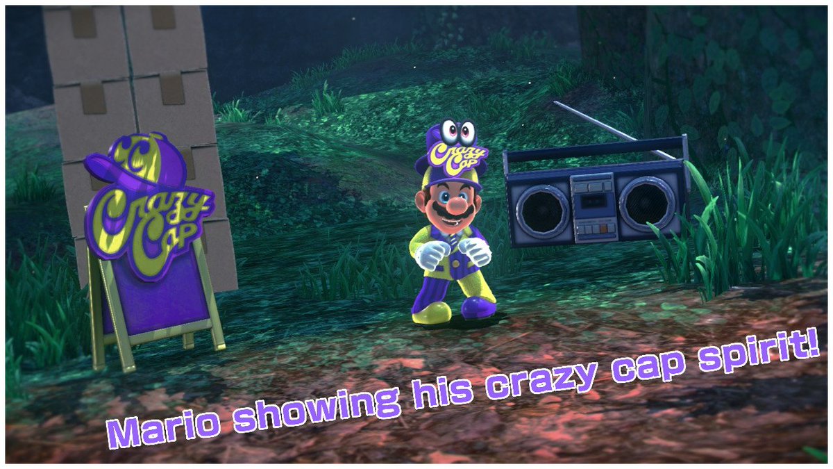 Doublepulses's tweet photo. Show your #CrazyCap spirit! #SuperMarioOdyssey #NintendoSwitch https://t.co/JHJ5KXTC8o