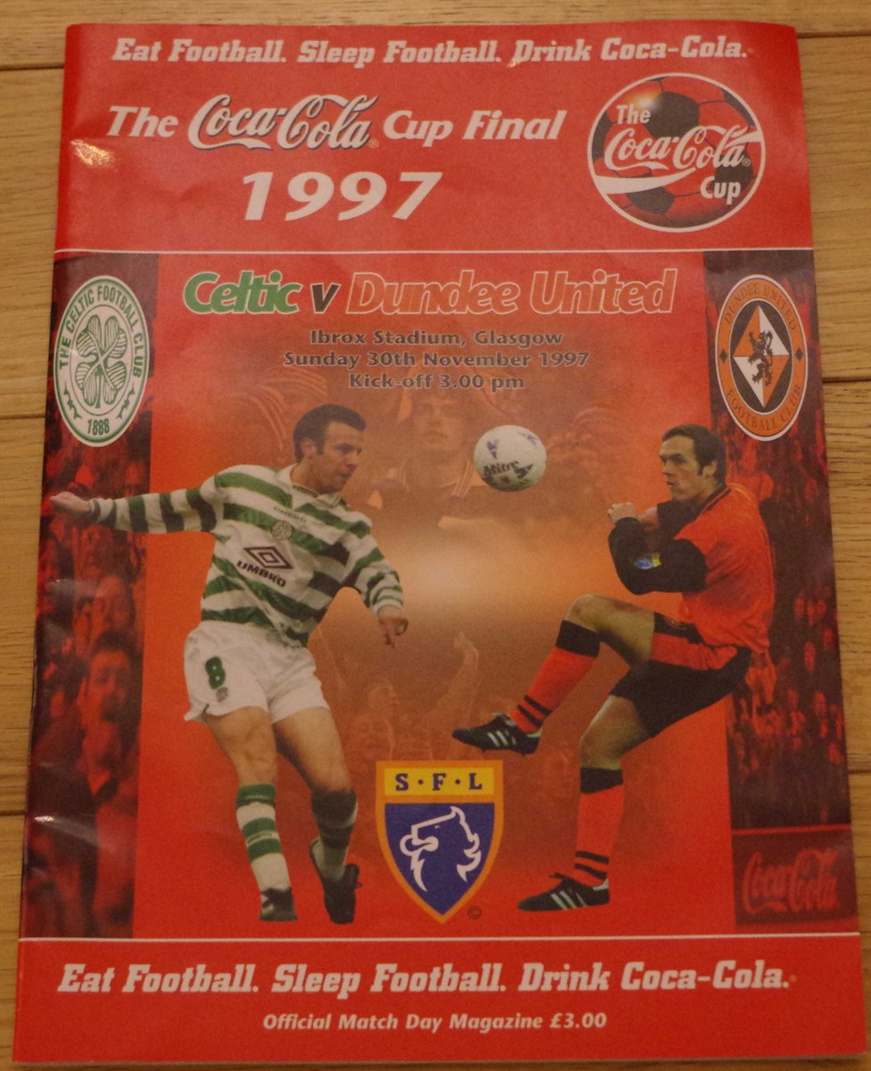 Celtic708090s's tweet photo. Coca Cola League Cup Final 1997
The trophy that gave #Celtic the belief that we could win the league and stop the 10
Celtic 3-0 Dundee Utd
#Reiper (21)
#Larsson (24)
#Burley (59) https://t.co/xWZyFeSjmn