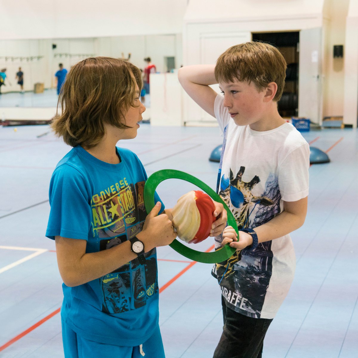 Day 4, <a href="/officiallibera/">Libera</a> lined up for breakfast at the dining hall, then headed to the gym for some recreation. #UCLA #celestial #boy #singers