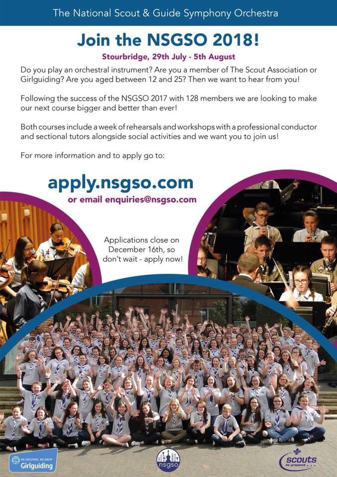 avonscoutradio's tweet image. Ever fancied being in an Orchestra, well here's your chance.. full details have been emailed to your  Leaders