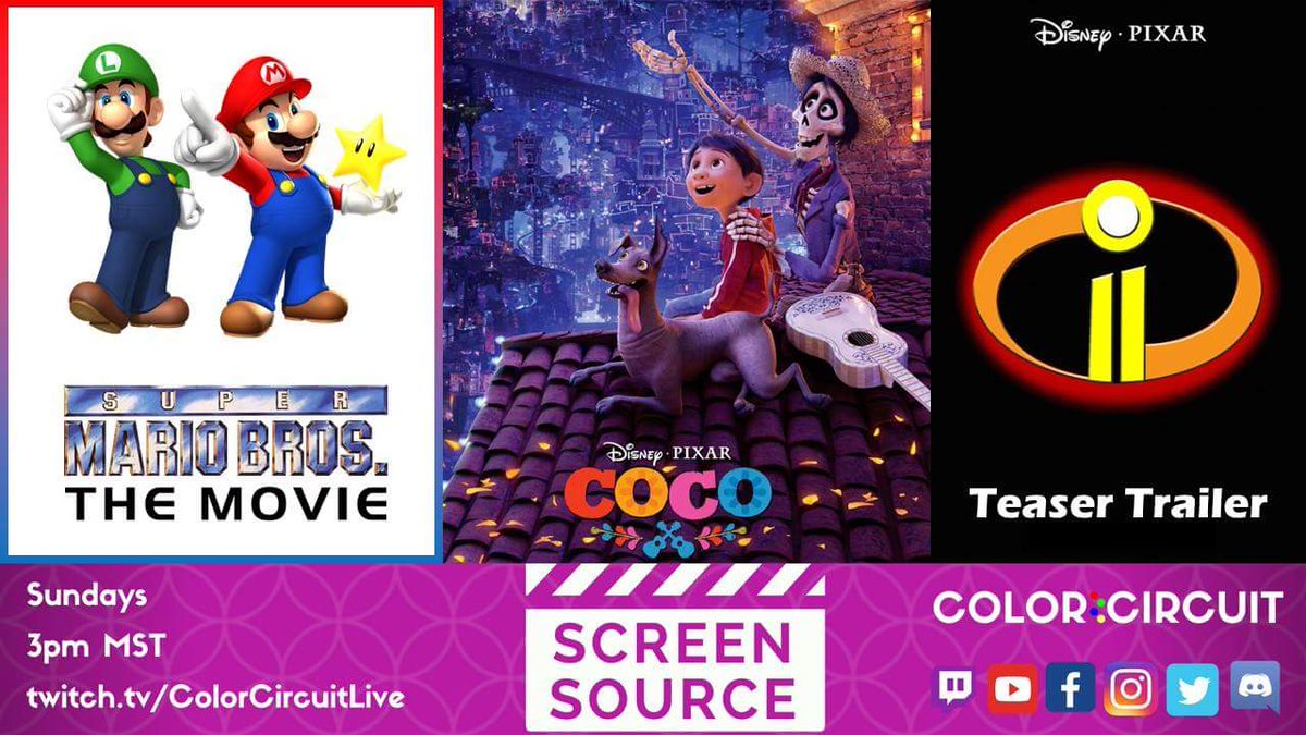 clrcircuitlive's tweet photo. We'll be talking about the Super Mario Bros Movie, watching the long awaited Incredibles 2 trailer and much more on Screen Source ! All on https://t.co/6DAsPgkBWe join us in chat!
#ColorCircuit #ScreenSource #podcast #podcasting #twitch #twitchstream #movienews #movies #film https://t.co/PFFjfI0InP