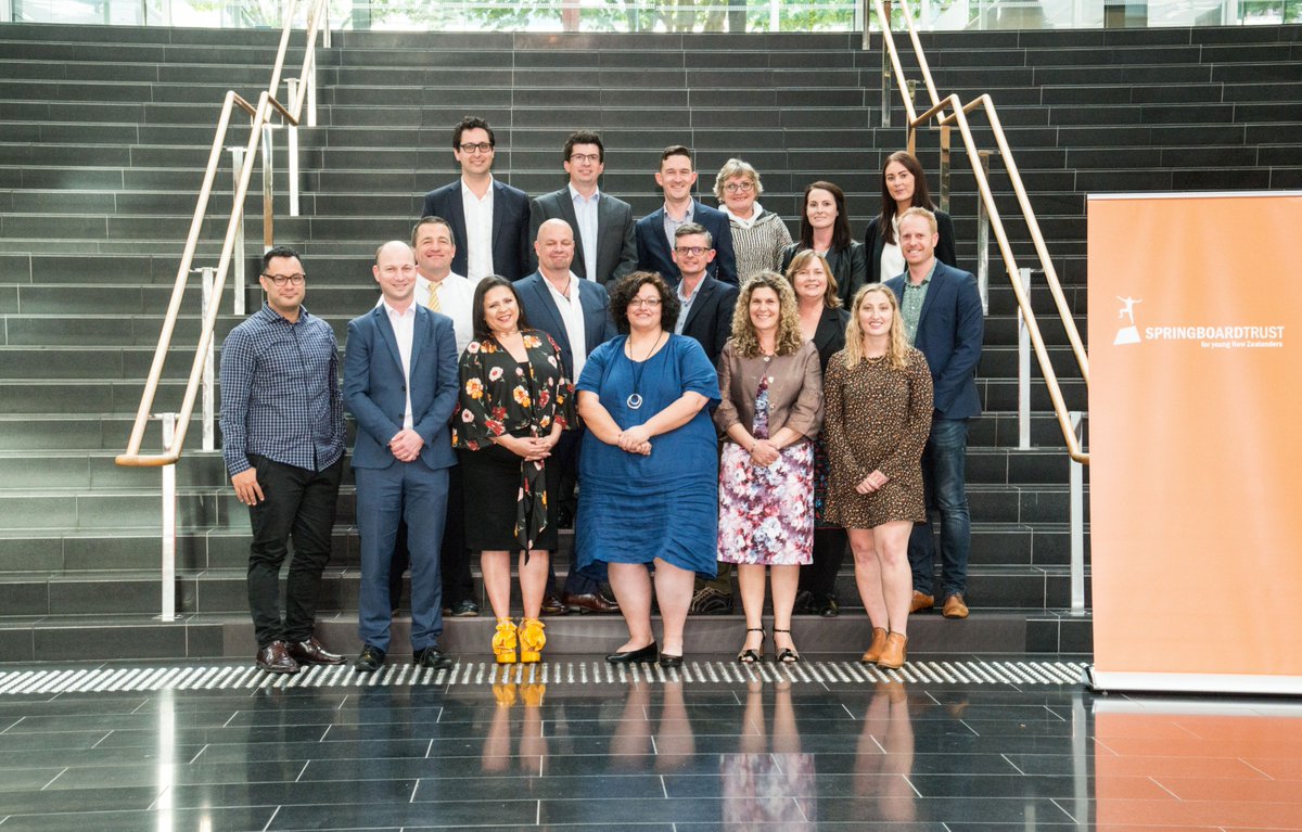 Springboard_NZ's tweet photo. Congratulations to our Auckland principals who have this month finished #SLPP2017 We also congratulate our capacity partners who do a terrific job supporting school leaders on the programme. A big thank you to @ASBBank @KPMGNZ @SparkNZ for hosting our end of SLPP celebrations https://t.co/3kpvQQKBkS