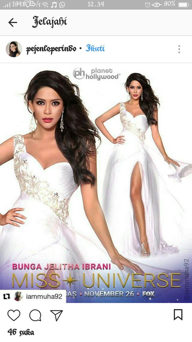Retweet jgn lupa
#MissUniverse #indonesia
