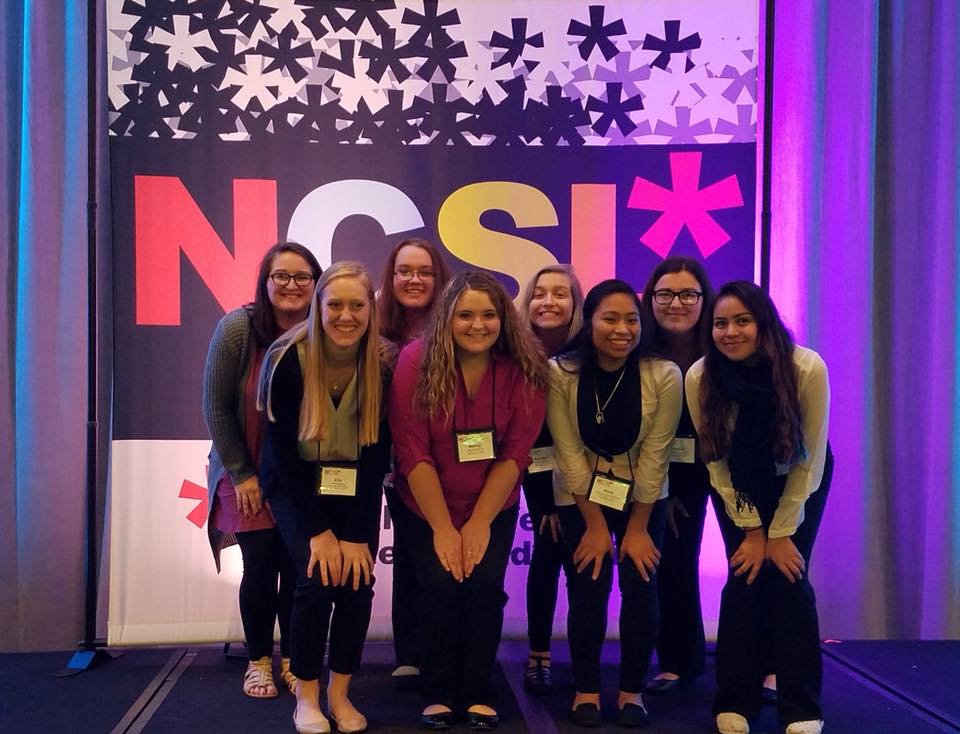 MMU_Engage's tweet photo. Students from Dance Marathon, McAuley Scholars, Project Connect, M2AP Board, Sigma Alpha Pi, and more attending the National Conference on Student Leadership in Washington DC! #mmupride #mmuengage #womeninleadership #NCSL https://t.co/fKvNeHnnd1