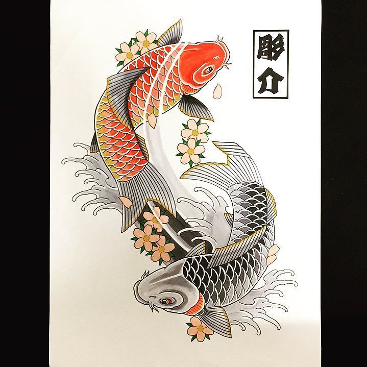 #名古屋刺青 #金山刺青
#758tat2 #758tattoo
#彫介 #ナナゴーハチタトゥー
#holysk8 #ナゴヤタトゥー 
#鯉刺青 #koifishtattoo
#夫婦鯉 ift.tt/2AhnxXG