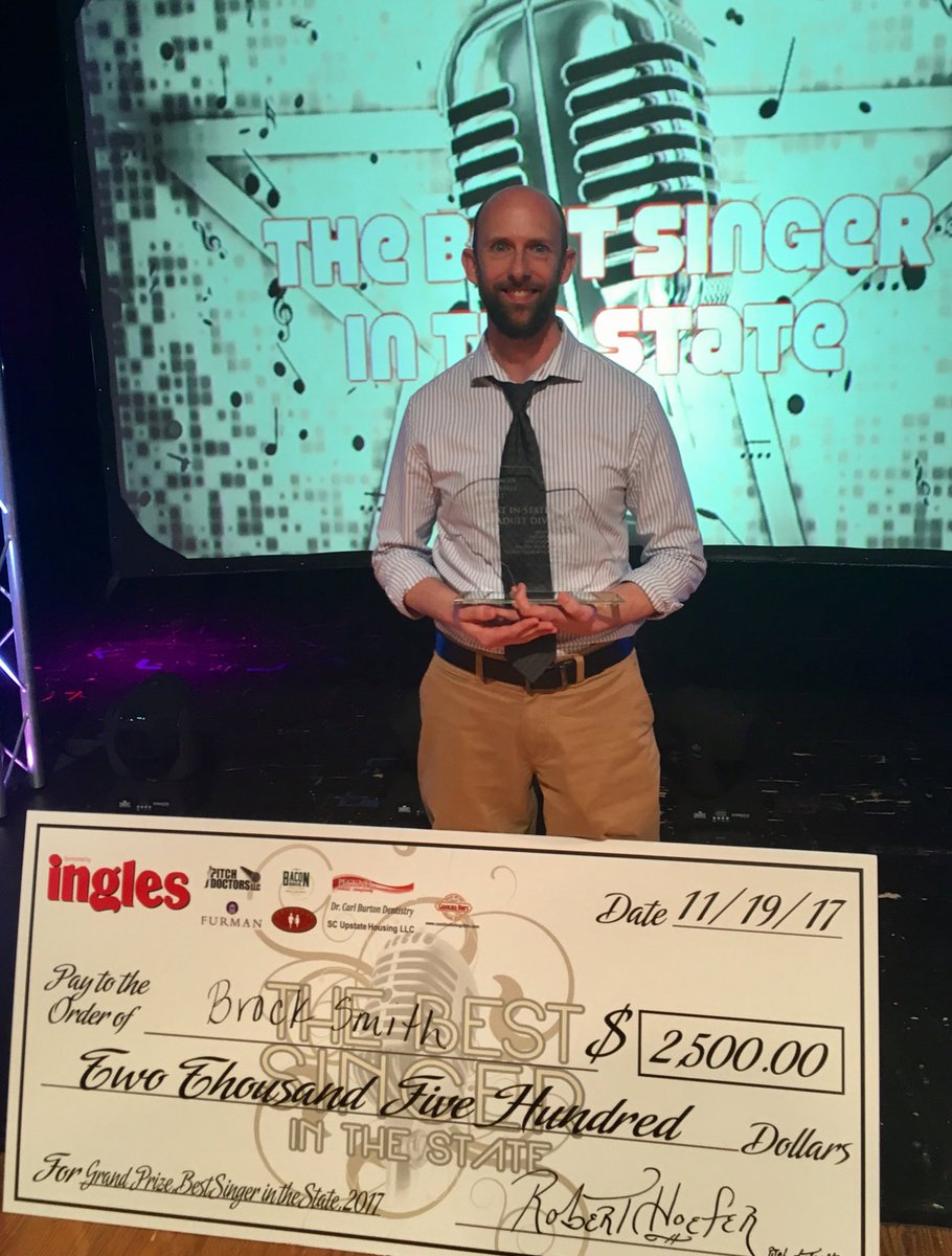 BestSingerState's tweet photo. #BSS2017. Introducing our new adult Best Singer in the State: Brock Smith! #YeahThatGreenville #BestSingerInTheState https://t.co/rWY7DNuJyl