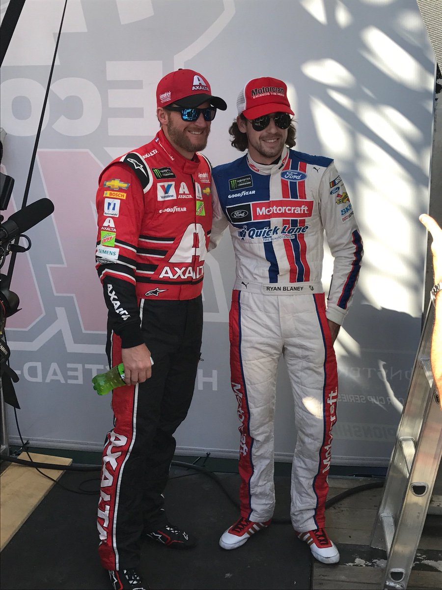 Blaney's tweet photo. Been privileged to call this guy a friend over the past few years. Have shared some great times on and off the track. Here’s to ya pal! https://t.co/A9buHGy5wm