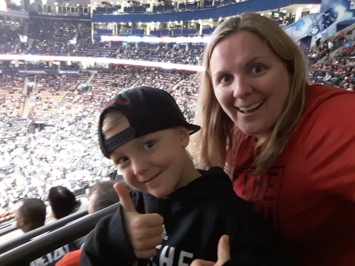 KristaWest41's tweet photo. #firstRaptorsgame and they won! https://t.co/yoAIb1CR0S
