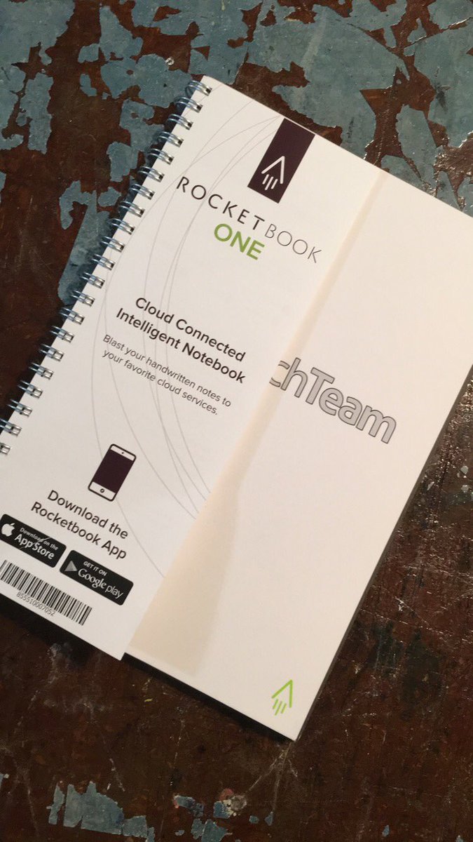 kmbaljet's tweet photo. Excited to try my new Rocket Book! #EdTechTeam #GoogleSummit17 #CloudConnected https://t.co/h6sD1DsbD4