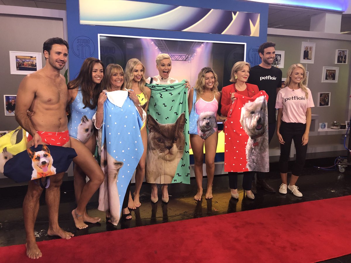andrewmaciver's tweet photo. When you rock swimwear on national tv... which supports @poundpaws #poundpaws #dogs #cats #adoptpets #adoptdogs #dogadoption #petflair #studio10 #channel10 https://t.co/M3NEPzA3rY