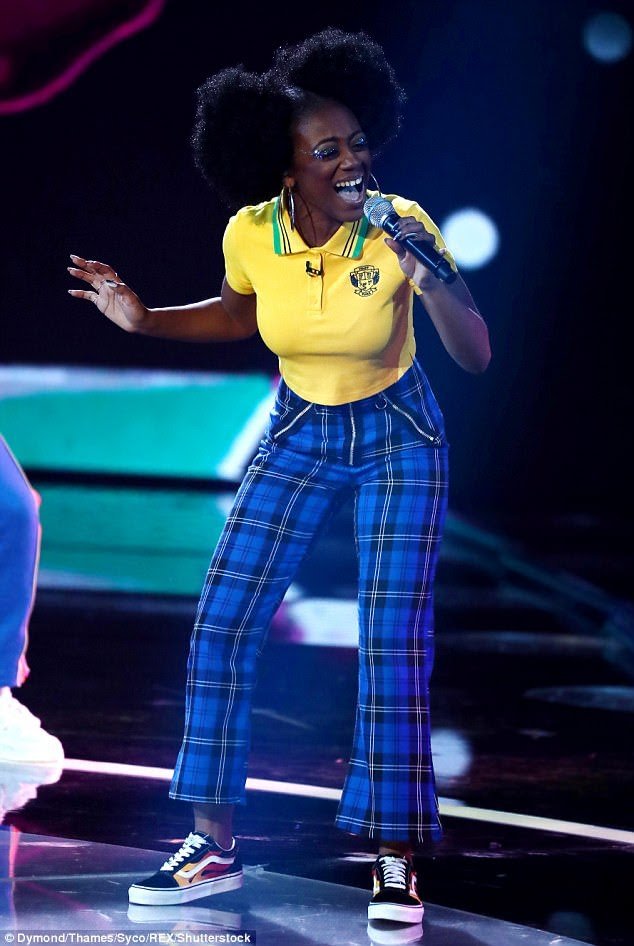 TrionaD's tweet photo. It only took 20 years for my #SUSST #flares to come back into style. Had these exact trousers back in the day but longer and wider #90s #throwback #xfactor https://t.co/D4EhtrGFJ7