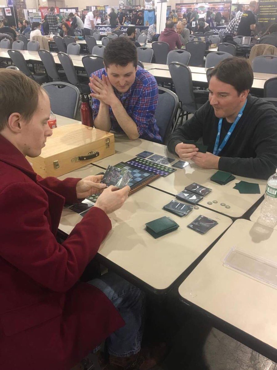 Dinogami's tweet photo. Rounding out Sunday at #PAXUnpluged with some #GUNSWORD action. Thanks for being mighty with us! https://t.co/8pB3FX9YNV