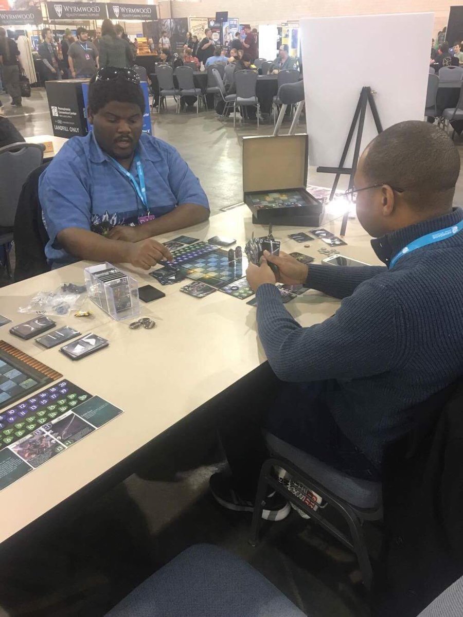 Dinogami's tweet photo. Rounding out Sunday at #PAXUnpluged with some #GUNSWORD action. Thanks for being mighty with us! https://t.co/8pB3FX9YNV