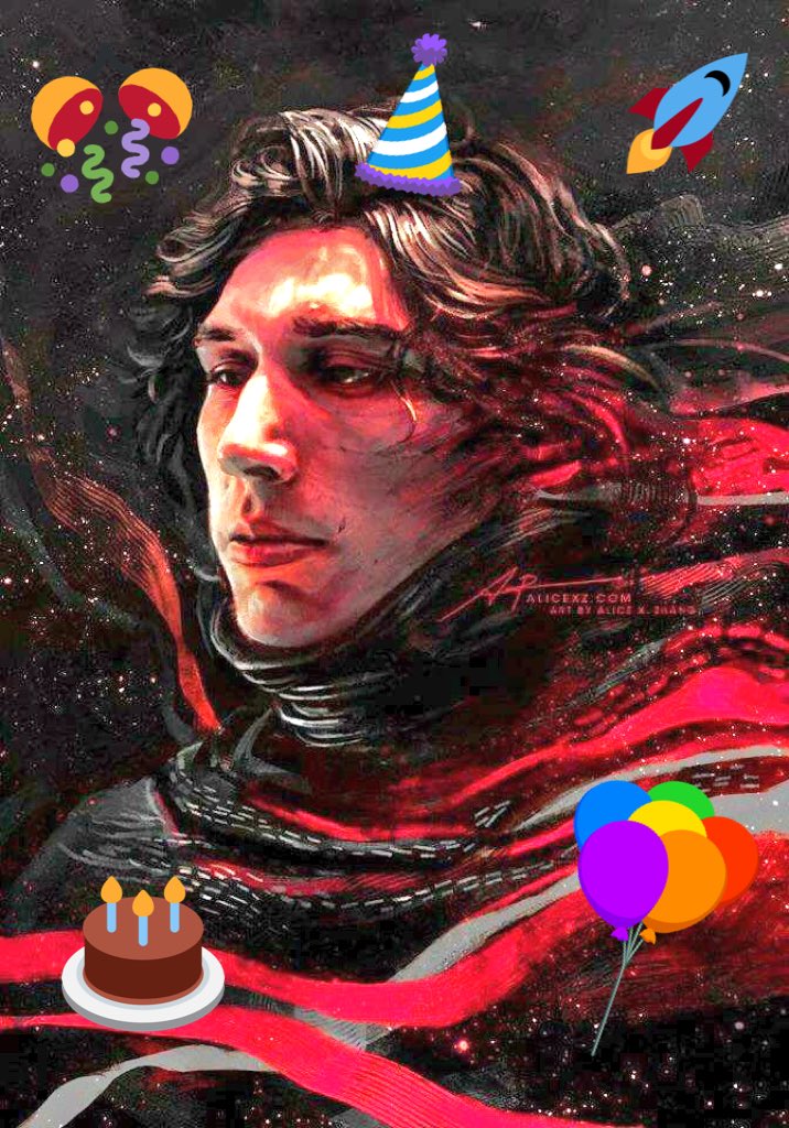 Happy 34th birthday kylo ren aka Adam driver  