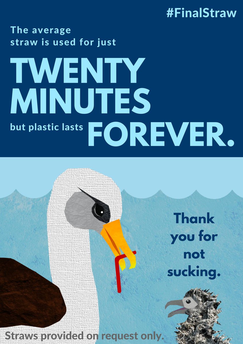 wearefinalstraw's tweet photo. .@BBCEarth's #BluePlanet2 showed us that the oceans are in deep trouble. Want to be part of a wave of change? Ask your local to bring in a #RequestOnly policy. Pass on our poster today #DontBeASucker @Seasaver @jdwtweet @greeneking @finalstrawcorn https://t.co/0UZ5tTe5EB