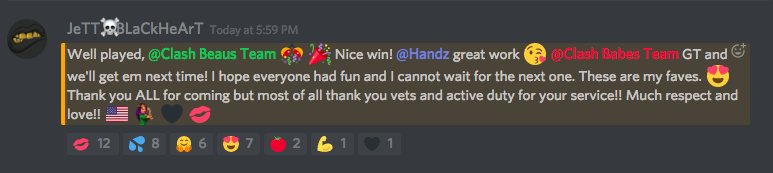 LadyTclash's tweet photo. I got in this time!! Thank you @clashbabes & @jettb_lackheart for a great time. I had a lot of fun even though I couldn't stay to the end. Congrats beaus/vets on a great win!! #GoNavy #Thankavet #LoveCoC #Corpsmanup https://t.co/OnbAgVO5wu