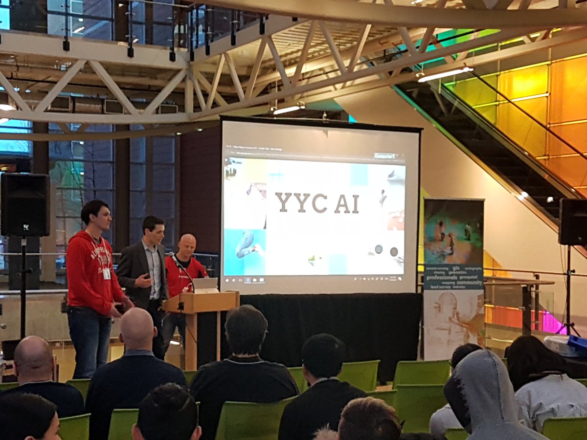 Alberta_Geo's tweet photo. #CalgaryRegionHackathon2017 Our 3rd of 7 finalist presentations! https://t.co/nffW87dDh0