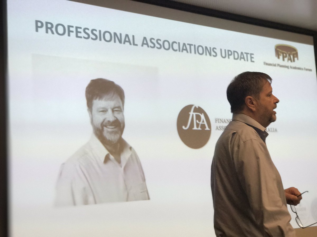 MisterTaxman's tweet photo. The legendary Howard Cook from @AustraliaFPA provides us with an update of #FPEC and #FASEA #FPAF15 #AskDeen https://t.co/d5UboQkBbg