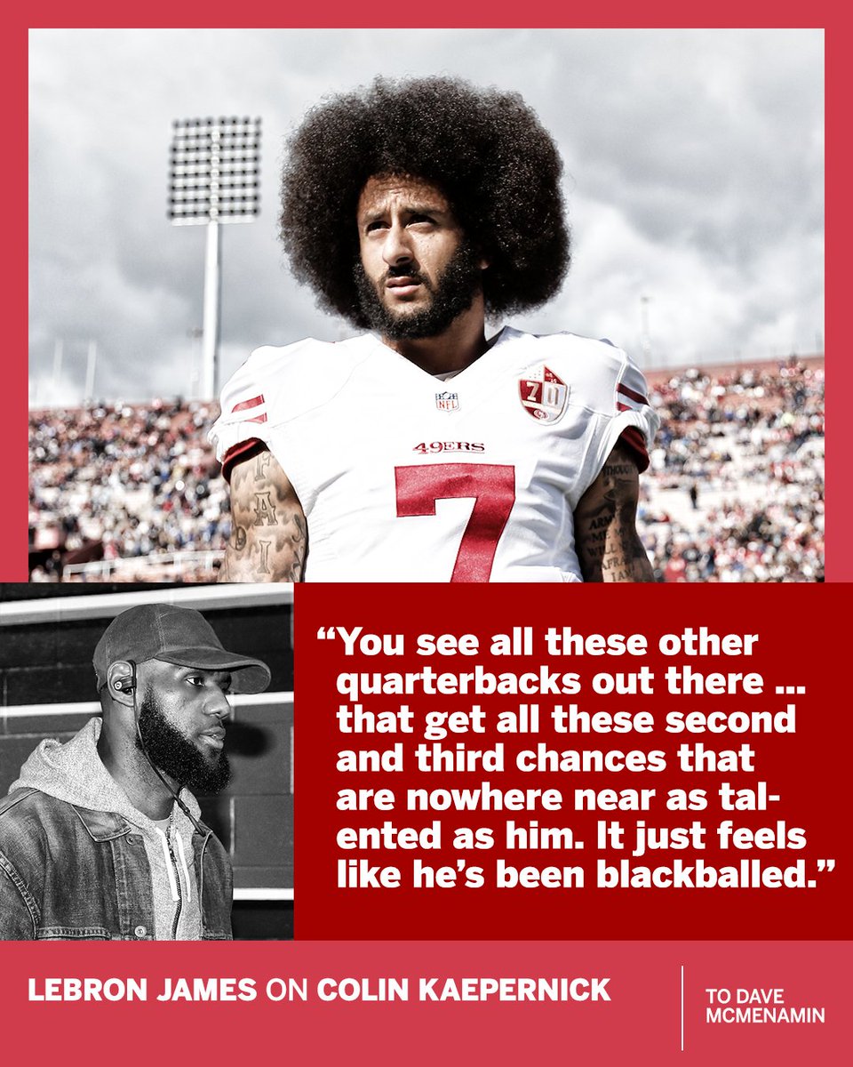 Lebron james colin clearance kaepernick