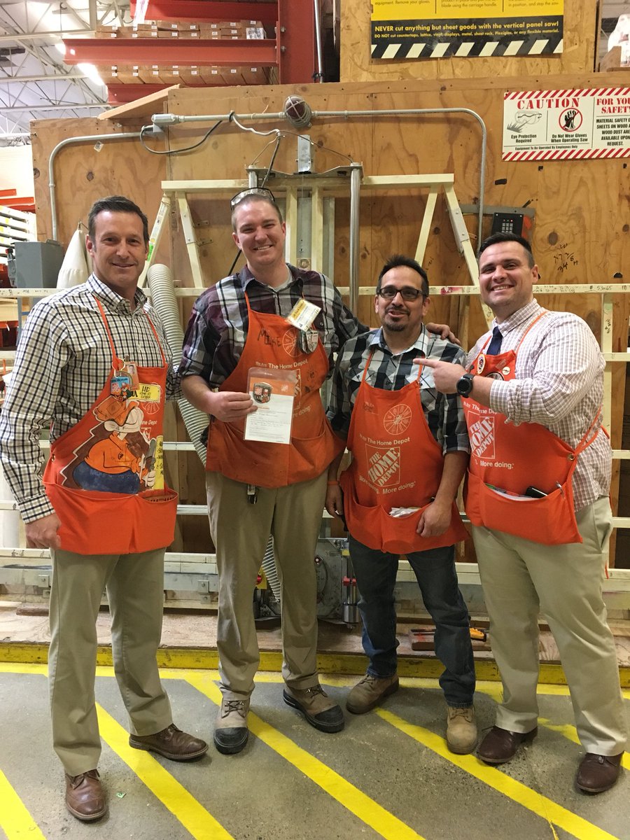 HDERenoRowe's tweet photo. Celebrating Michael at 3304 with SSAM and DH for 280 cart roofing lead!
Living the Values and taking care of our customers!! #PACNORTHPROUD #3304andmore @DSMAaronRNO @THD_SteveMitch @SAI_dealmaker https://t.co/7KtweWUsfE