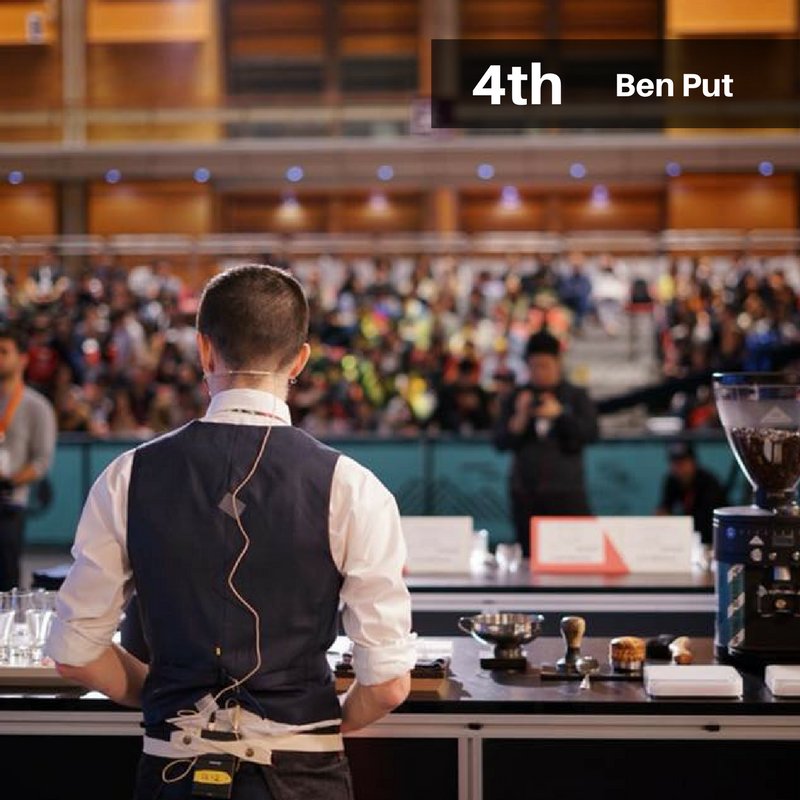 pullmanespresso's tweet image. Ben Put of Canada, 4th place in the World Barista Championship 2017. 

Using #PullmanChisel and #BigStepTitanium, watch his incredible performance at zurl.co/l9Z2j @wcoffeeevents @Putankhamun