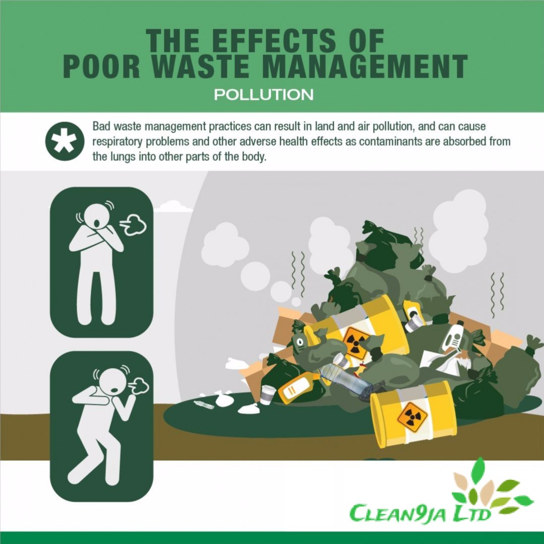 Clean9ja's tweet photo. just the few of the many dangers of inadequate waste management #un `#sustainability #africa #nigeria #abuja #startup #teenstartup #climatechange #protection #environemtalist https://t.co/56bikDwMDf