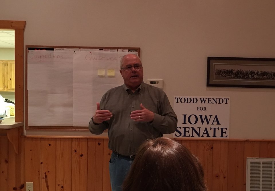JDScholten's tweet photo. Went to an event for @ToddWendt4Iowa on Friday and out knocking on doors for him today for the upcoming Special Election on 12/12! #DemsHelpingDems https://t.co/dE0jfFqj4u