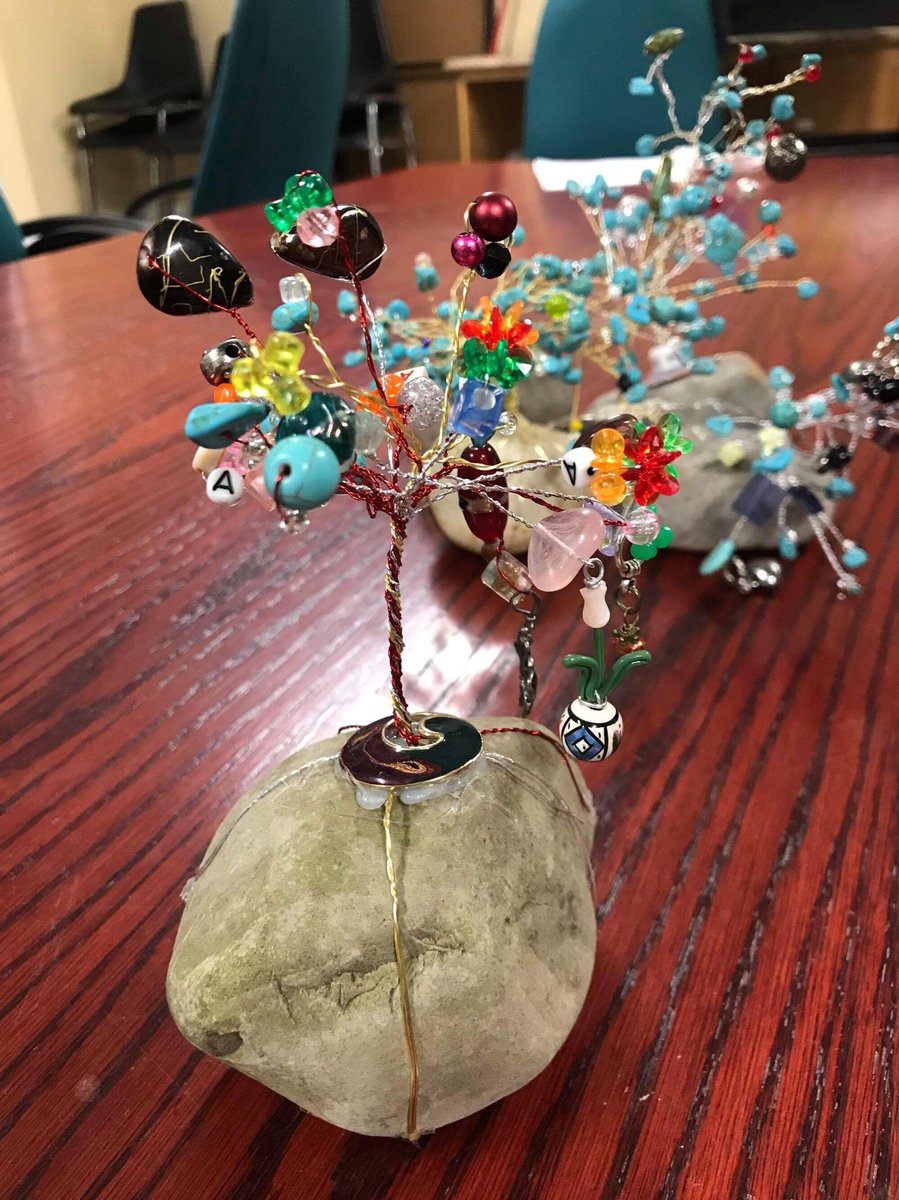 EnactusCarleton's tweet photo. Beaded trees made at our most recent ARTspiration workshop! https://t.co/c0tDxvN4TX