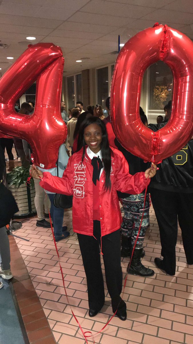 Congrats to our two brothers Dominque Hutcherson and Tatiana Clack for crossing over into Delta Sigma Theta Sorority, Inc! We are so proud of these phenomenal women! #DSP #DST #16❤️🐘 #40❤️🐘