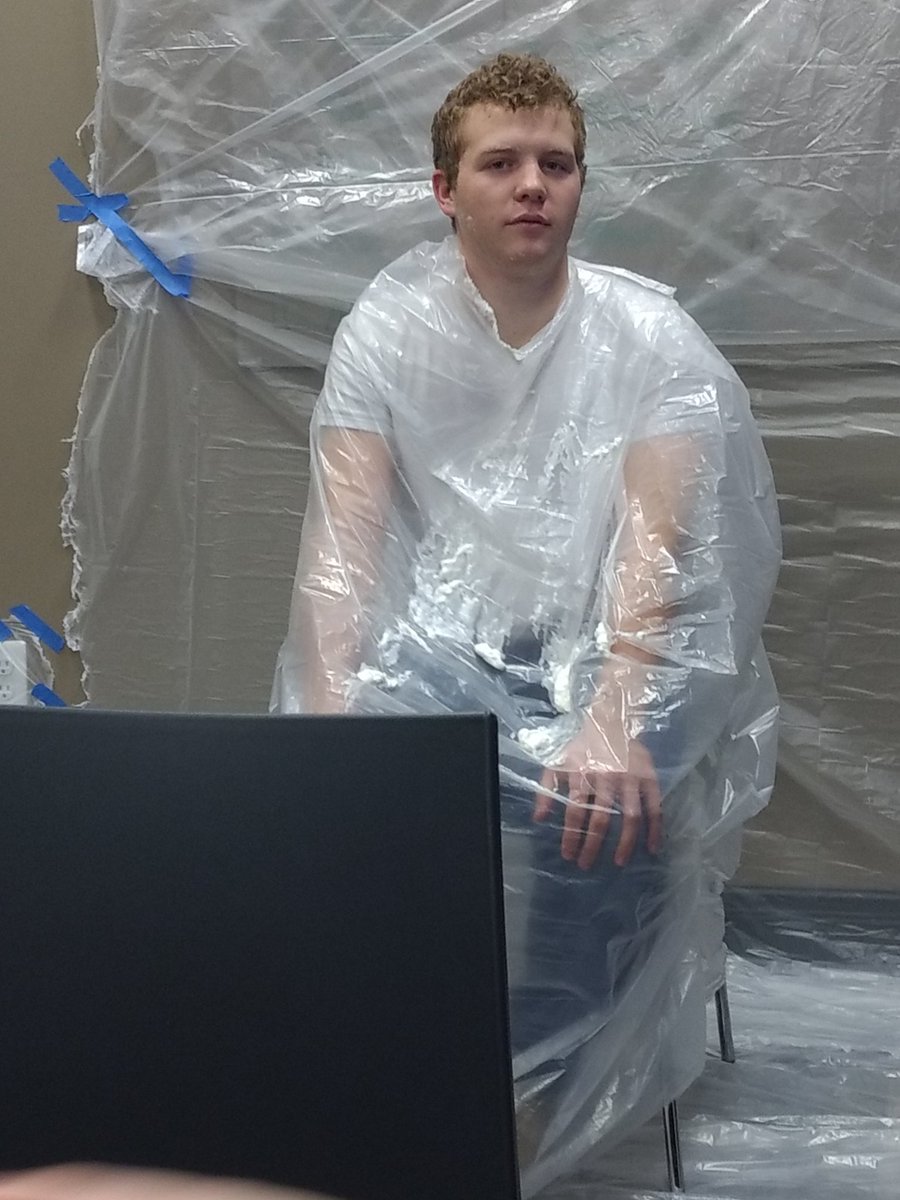 WSU_SHAC's tweet photo. Innocent RA about to be pied at Pie the RA shocker hall mp room!! https://t.co/sto8AZXESp