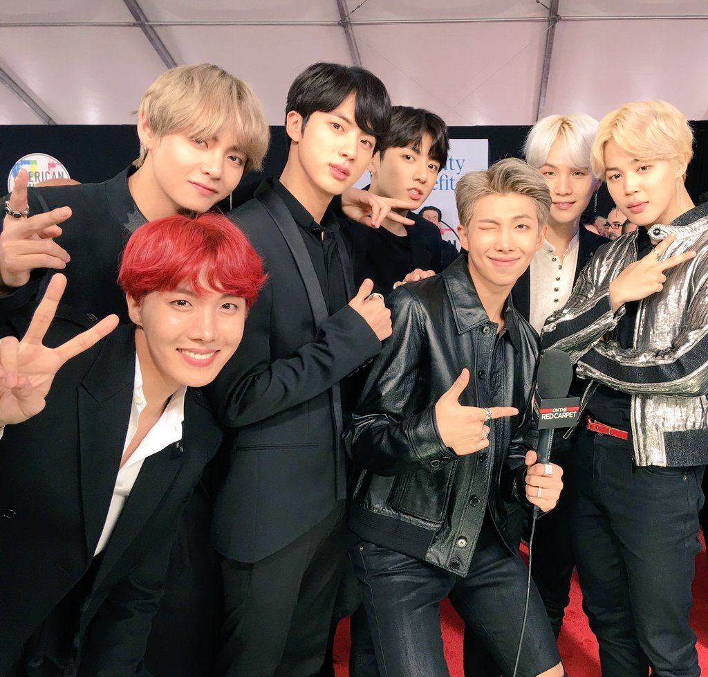 FILTERM00N__'s tweet photo. ARMYs are really proud of you and how far you are going now and then one by one your dreams became true. "Teamwork makes the dream work." #BTSxAMAs #AMAs https://t.co/VMid4K3irp