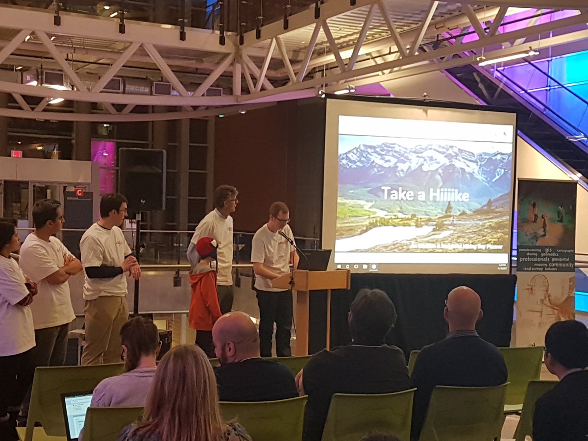 Alberta_Geo's tweet photo. #CalgaryRegionHackathon2017...Our last finalist presentation!  Our judges have some hard choices ahead of them! https://t.co/JO8GS6Ib1q