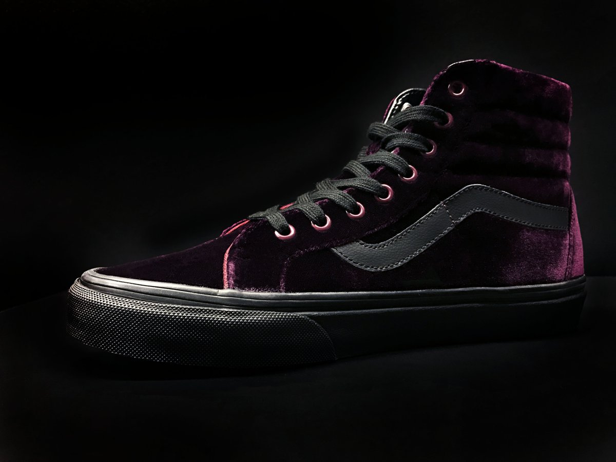 burgundy high top vans journeys
