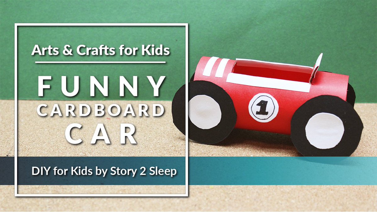Story2Sleep's tweet photo. Inspire your kids creativity with fun arts and crafts! π Funny Cardboard Car by Story 2 Sleep βΆοΈ https://t.co/JieCRNdty8 ππ #Story2Sleep #Cars #SundayFunday https://t.co/uEFf0SuAHK