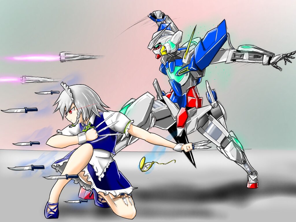 ペイルライダー シグ ナイフのプロ 十六夜咲夜 ガンダムエクシア 東方 ガンダム T Co Miy5zgiune Twitter