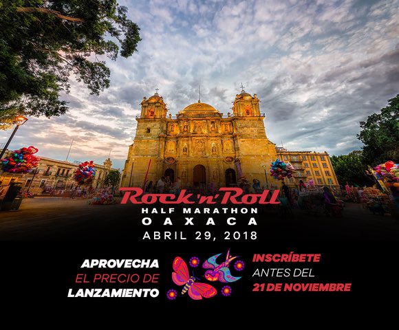 asdeporte's tweet photo. Cultura 🎭, música 🎼 y kilómetros 🏃🏽. Todo esto en la nueva sede de @RunRocknRoll #RnROaxaca. Aprovecha el precio de lanzamiento e inscríbete en: https://t.co/lS9ZxZhdnf ! https://t.co/fJwH2gjqfI