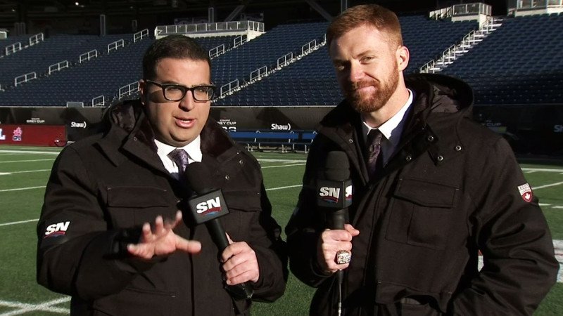 ArashMadani's tweet photo. And so with that, it's the Argos and the Stampeders for the 2017 Grey Cup.
 
Thrilled to be going back to another #CFL championship week with analyst @TravisLulay. Our coverage begins on Tuesday from Ottawa on @Sportsnet https://t.co/pXJFztNpQd