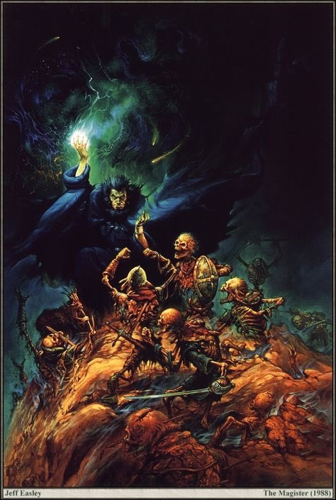 Paladin_Dad's tweet photo. I was going to get into necromancy, but it’s a dying industry. 🧟‍♂️🧟‍♂️🧟‍♂️ @Wizards_DnD #DungeonsandDragons #JeffEasley #Magister art https://t.co/sUaCJY33Ol