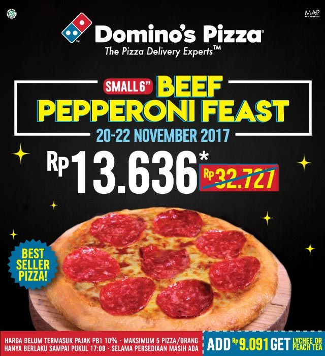 Domino's Pizza ID on Twitter "HARI INI!! Disc.58 Beef Pepperoni Feast