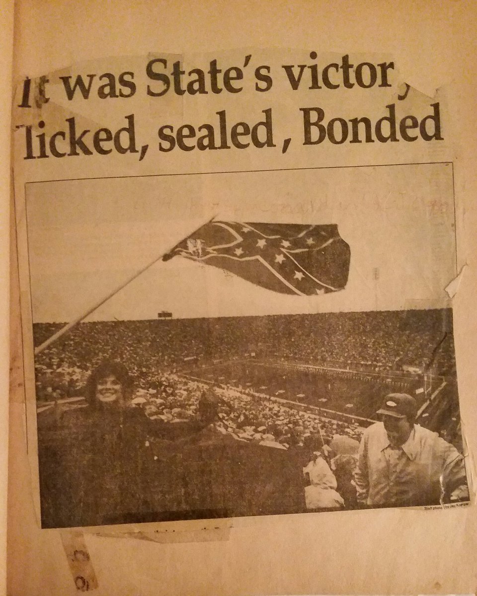 JoeCoates17's tweet photo. In honor of Egg Bowl week, this was the front page of the @clarionledger after the 1980 EB. @johnbond1313 was a freshman! It was the first Egg Bowl I ever attended. I was 10 years old. @HailStateFB @sixpackspeak https://t.co/oI0dTCZRIc