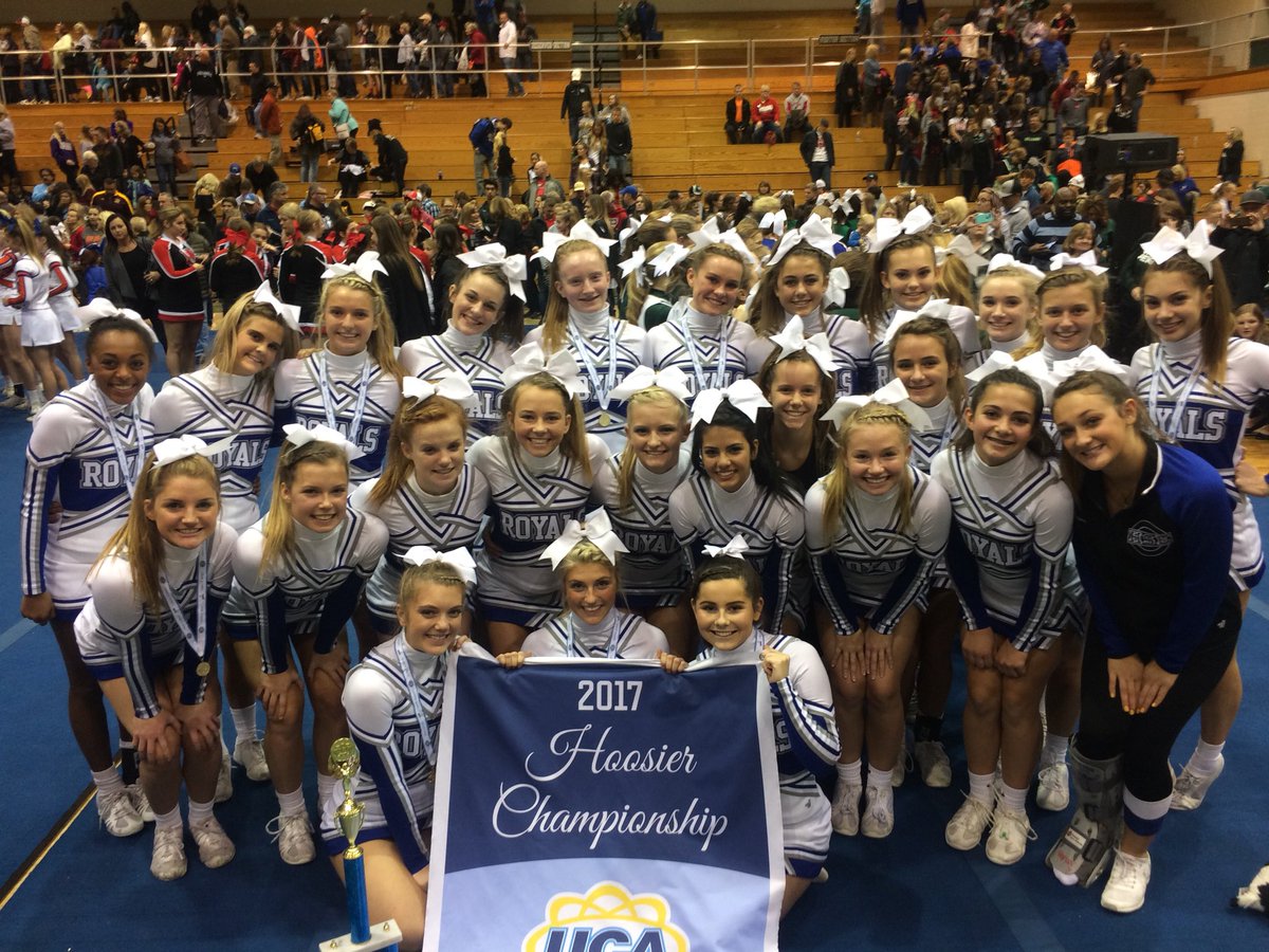 HSEcheer's tweet photo. Nationals Bound! Proud to be amongst a stellar group of teams representing Indiana in a few months!! 💙 https://t.co/FW9uXgXeOM