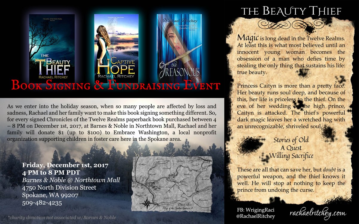 RachaelRitchey's tweet photo. ***4 great #reasons to be there!***
1. Christmas Gifts!
2. Support Our Local @BNbuzz@BnSpokaneNorth
3. Support a Local Author
4. Support a Local Charity #EmbraceWashington #fostercare https://t.co/o8bWjTMEgr