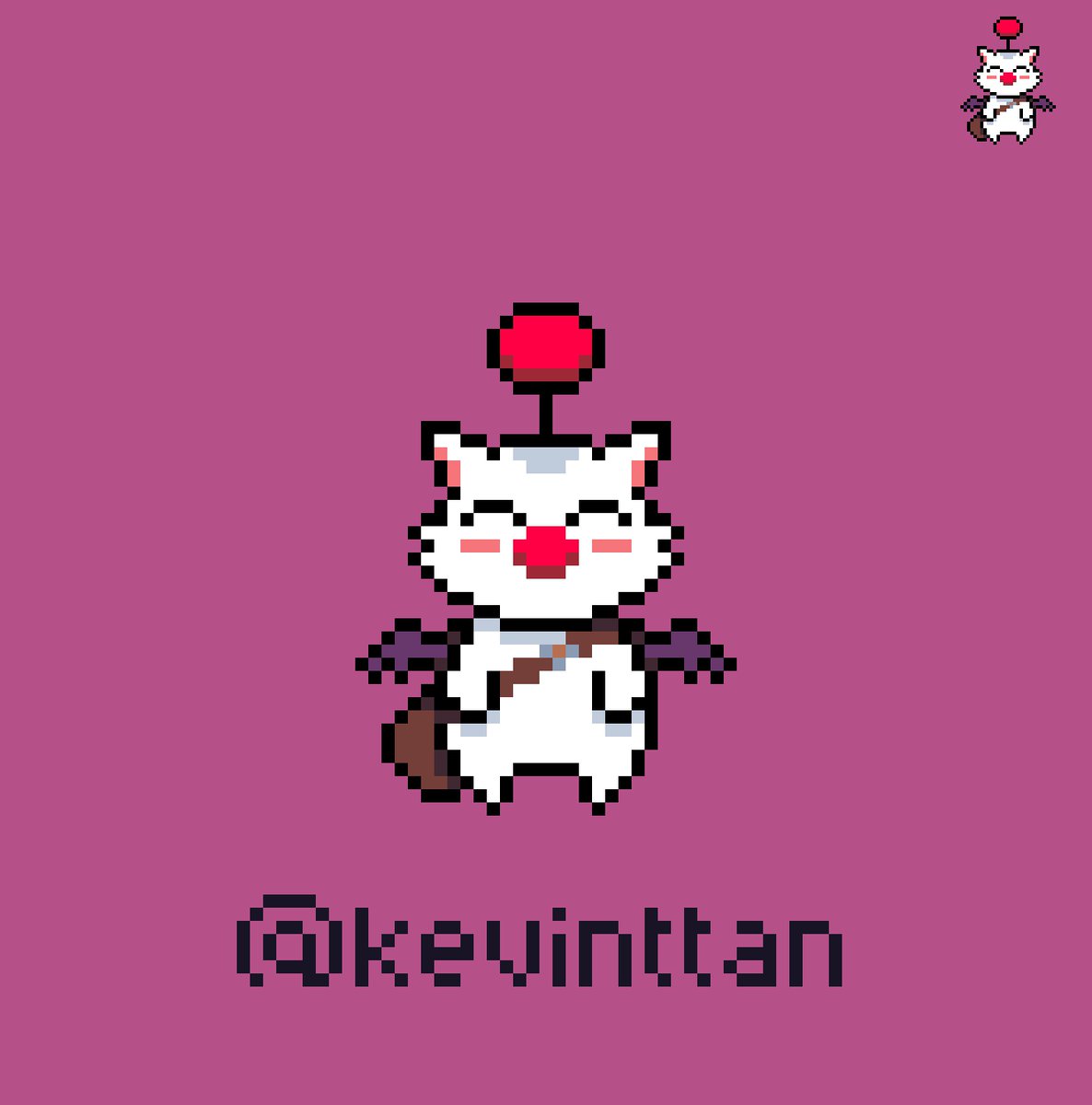 kevinttan's tweet photo. Moogle for today's Pixel Dailies
.
.
@Pixel_Dailies #pixel_dailies #art #pixelart #aseprite #minimalist #pixelartist #digitalart #digiart #art #moogle #finalfantasy #ff #pompom #finalfantasymoogle #chocobo #finalfantasycosplay #finalfantasyiii #finalfantasyiv #ffiii #ffiv https://t.co/ejWOY7kxp7