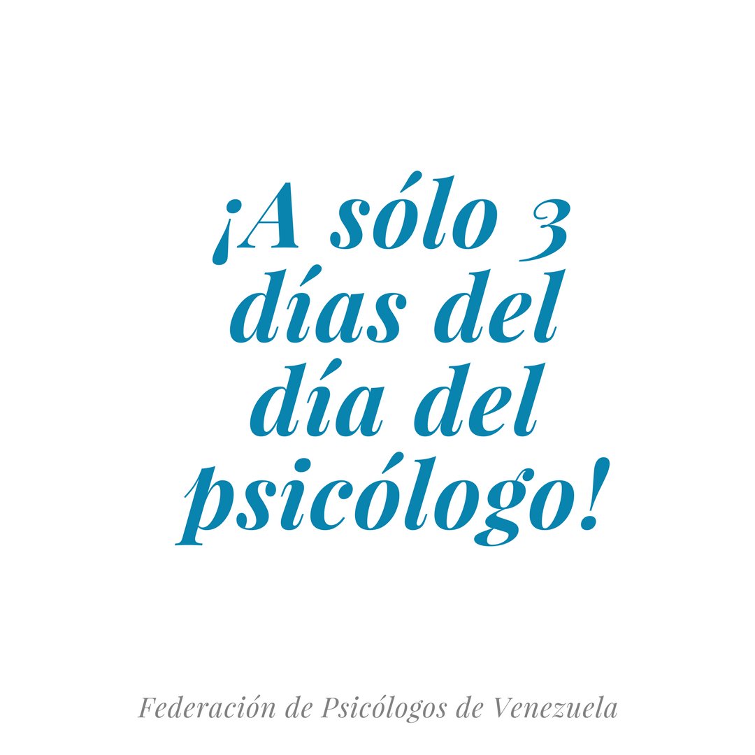 fpv_vzla's tweet photo. Te esperamos este miercoles 22 de Noviembre para celebrar el ¡Día Nacional del Psicólogo! -
¿Dónde? - Universidad Católica Andrés Bello, Auditorio Hermanos Lanz. -
Recuerda compartir tu experiencia a través del #SOYPSICÓLOGO
#VENEZOLANO
#DIADELPSICOLOGO2017 https://t.co/fkqjyJaEVS