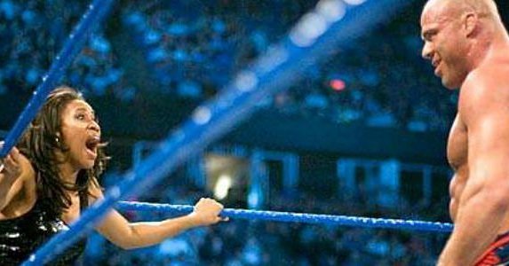 Cultaholic's tweet image. Booker T: "You don't mess with a man's wife."

He remembers. #SurvivorSeries