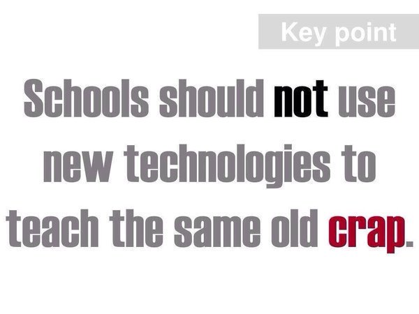 LeeAraoz's tweet photo. WE must teach OUR students to use technology to CREATE CONTENT. 
Google Docs worksheets on Chromebooks are still WORKSHEETS! 
#NYSCATE17 https://t.co/SzdahMAk8v