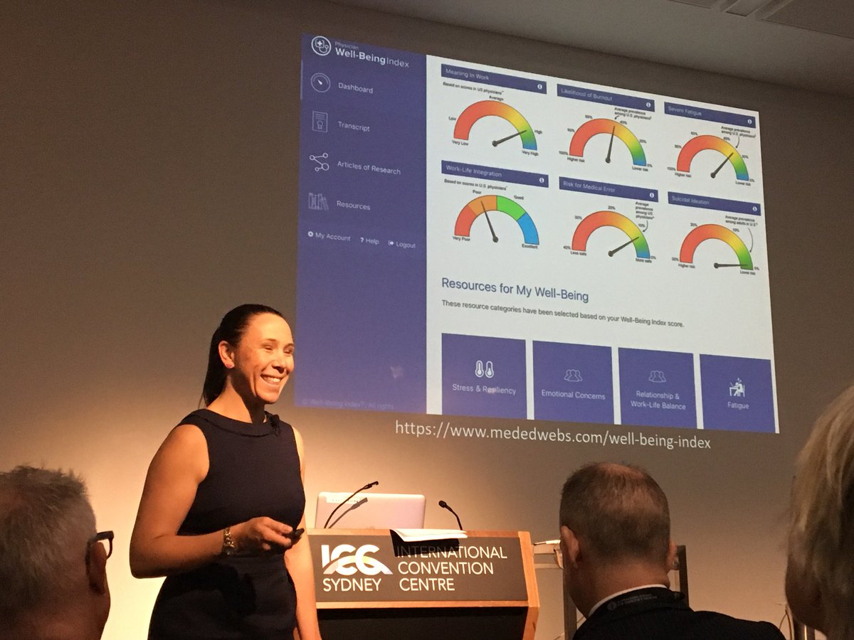 JuliaHocking's tweet photo. @bethany_boulton of @SunCoastUniHosp Emergency Department presents an inspiring talk on the vital importance of physician wellbeing https://t.co/tn3zobdMEG