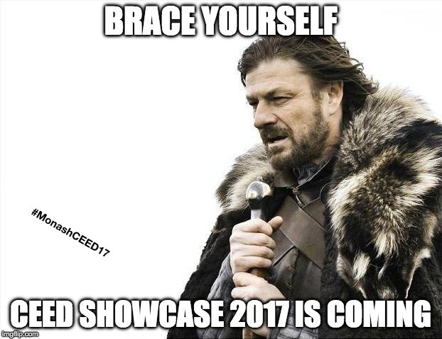 Monash_CEED's tweet photo. One more sleep until CEED Showcase 2017! We are super-excited and can't wait to meet all of you tomorrow!!!!! https://t.co/hopiGbahSr