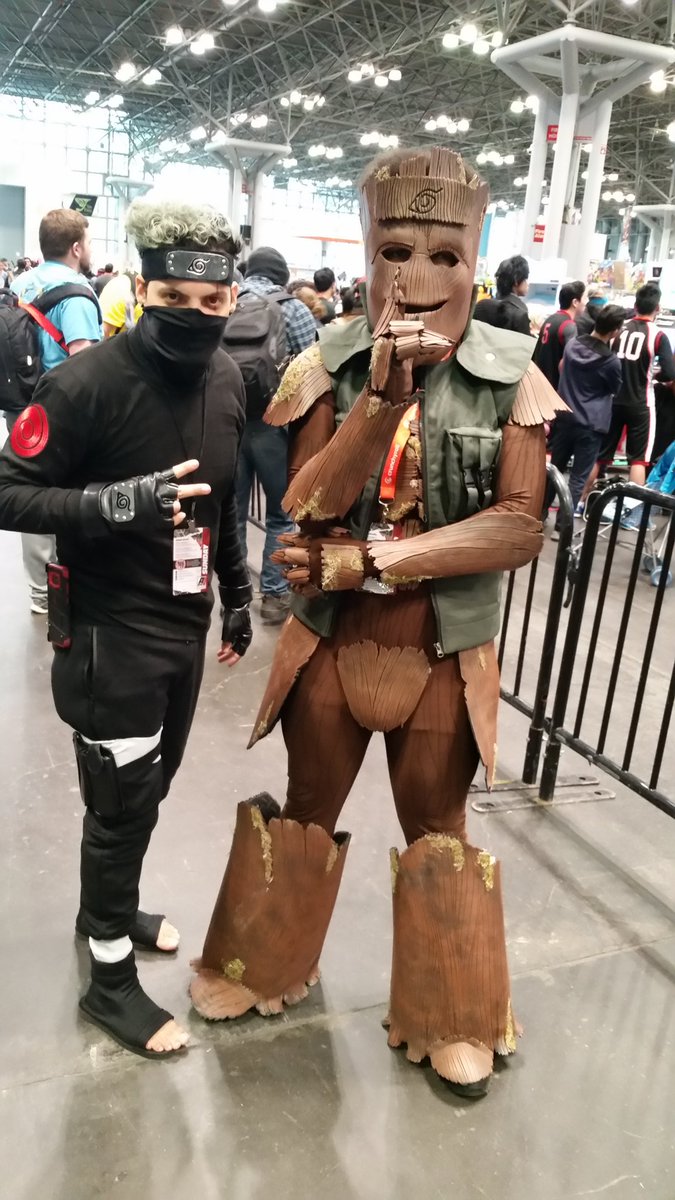 TrueEpicCosplay's tweet photo. Teenage Groot is a major Naruto fan. Nagrooto?
#iamgroot #wearegroot #grootcosplay #Naruto #leafvillage #AnimeNYC #animenyc2017 #GuardiansOfTheGalaxy #werejustlikekevinbacon #cosplay #cosplayers #cosplaying #cosplays #cosplayphotography #photography #kakashi https://t.co/flK7o0bFfh